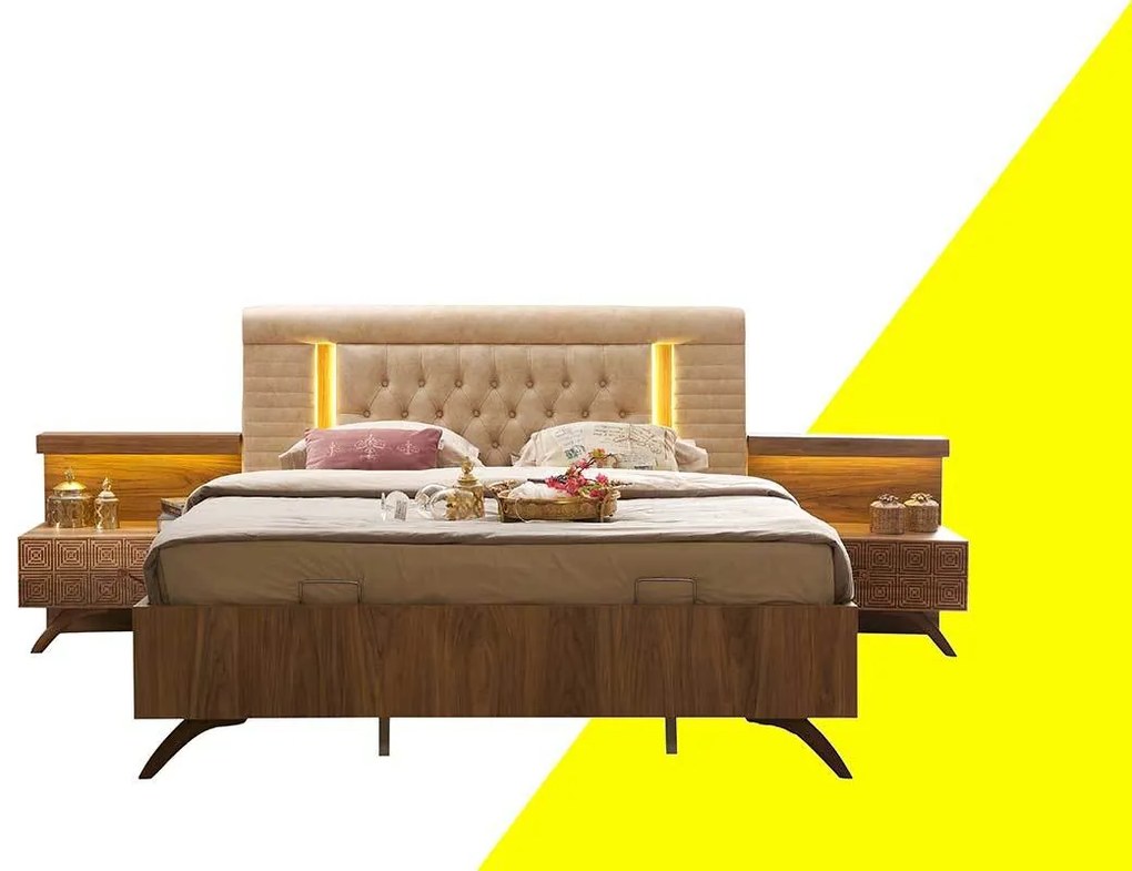 Walnut Set de mobilă turcească pentru dormitor în stil Modern