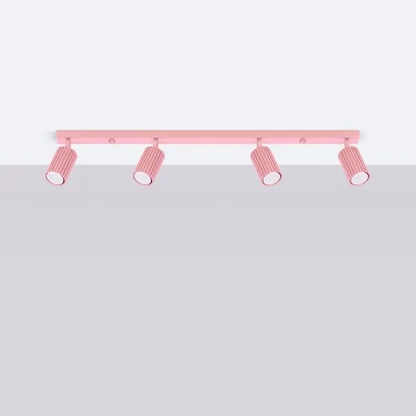 Brilagi - Lampă spot CRESTO 4x GU10/10W/230V, roz