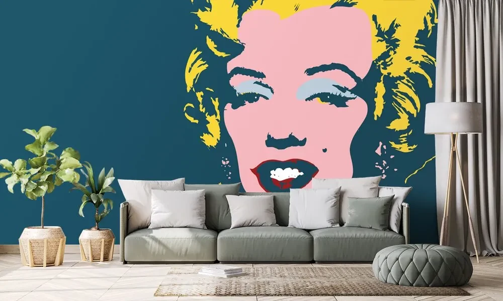 Tapet autoadeziv Marilyn Monroe în design pop art