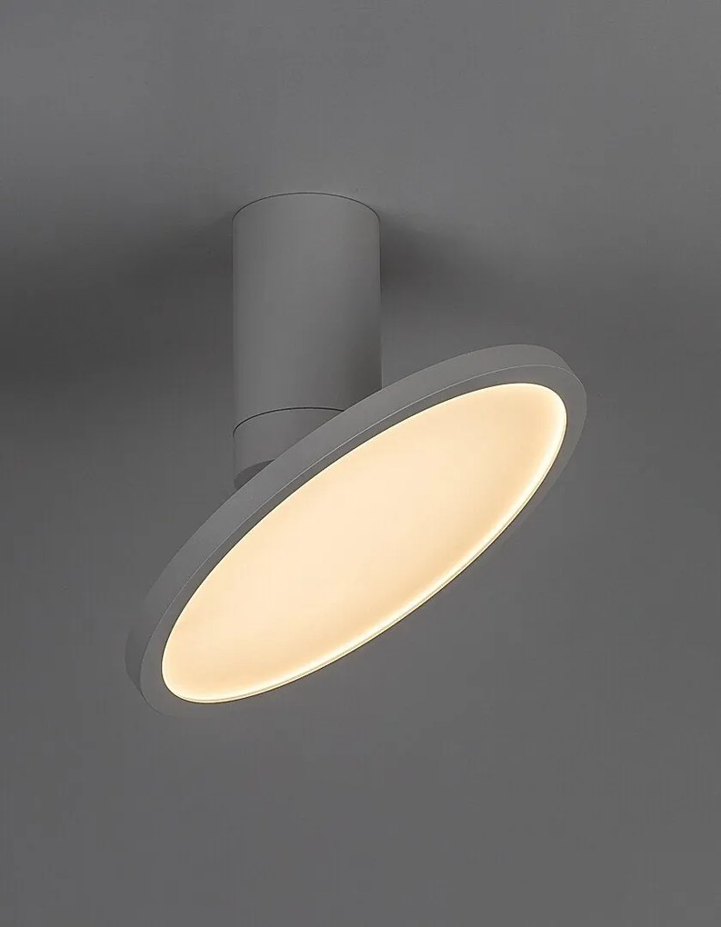 Plafoniera LED din metal alb reglabila Ovidia