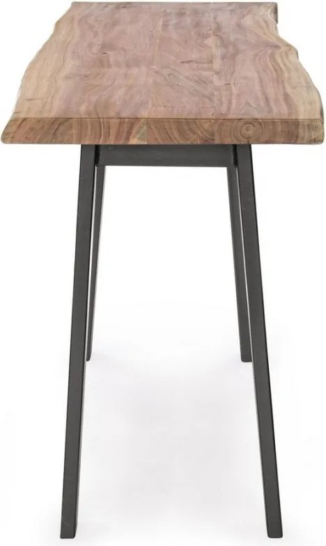 Consolă ARON 130x45x76 cm din lemn masiv de acacia și metal | Bizzotto