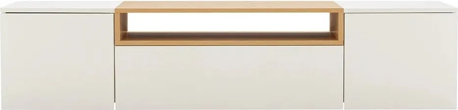 Comoda TV suspendata LOFT 160cm natur/ alb