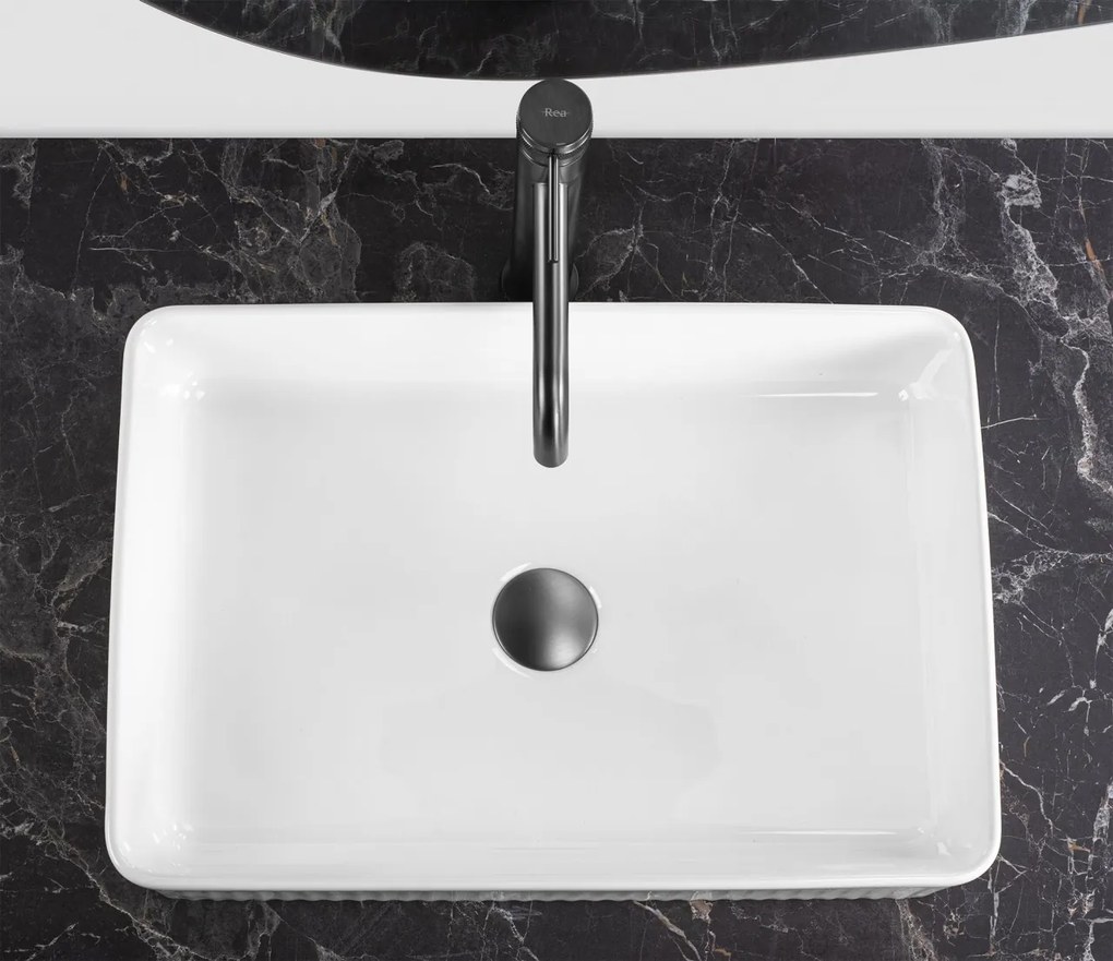 Lavoar Fiorella alb L50 cm