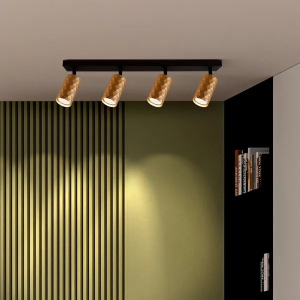 Brilagi - Spot de tavan SELE DIAMANT 4xGU10/30W/230V auriu