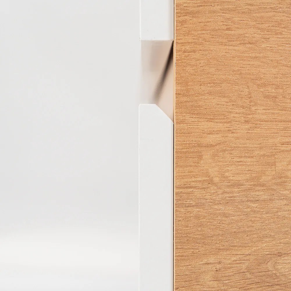 Mobilier complet de baie Vario Forte 80 stejar-alb