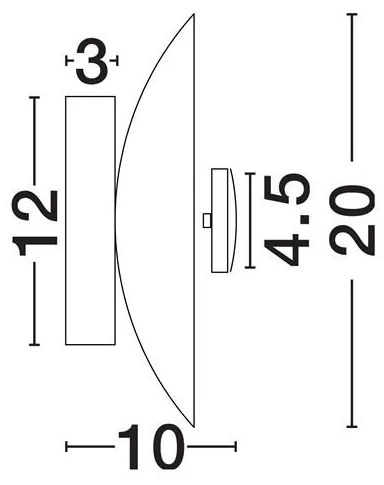 Aplica perete LED design decorativ VELINA 20cm