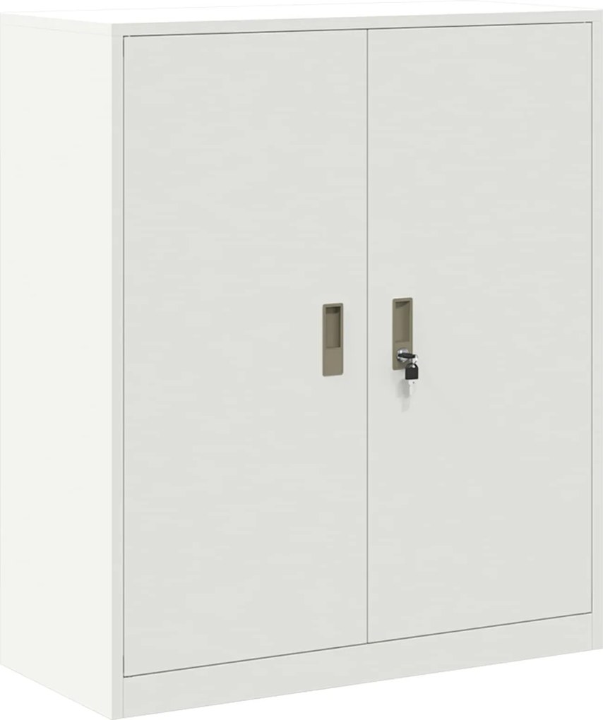 vidaXL Dulap de depozitare Alb 90 x 40 x 105 cm Oțel