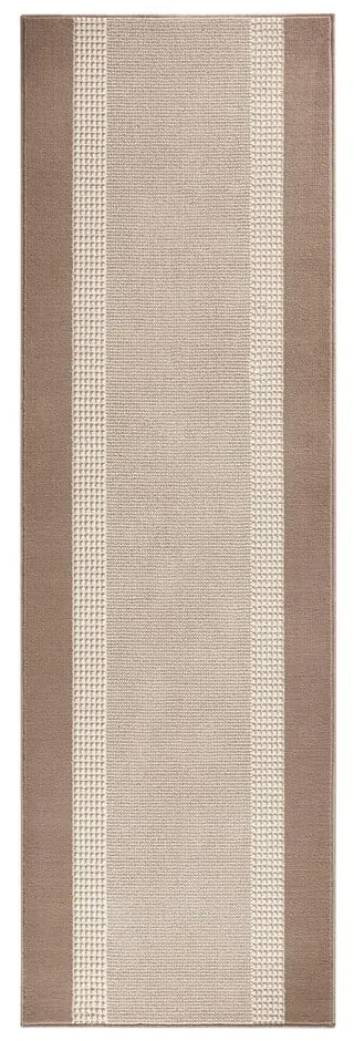 Covor tip traversă Hanse Home Basic, 80x300 cm, bej-maro