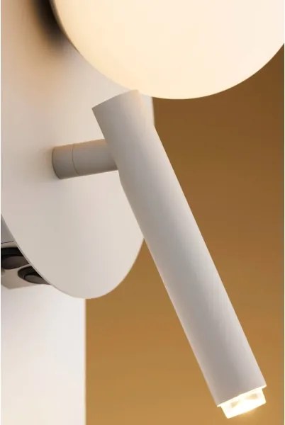 Lampă de perete cu spot HOTEL MOOD 1xG9/12W/230V + 1xG9/3W gri