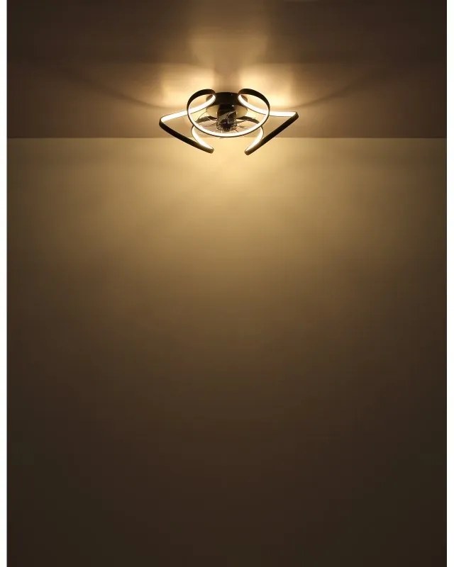 Lustra LED cu ventilator si telecomanda LORIS 03638 GL