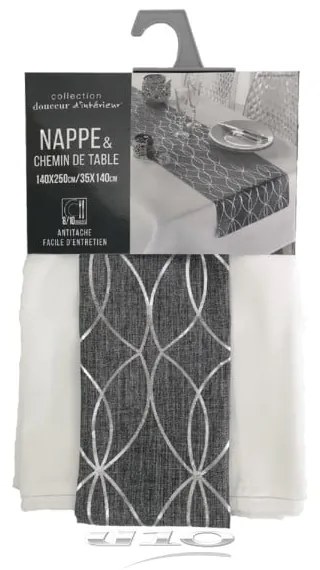 Set față de masă și napron 140x250 cm Elipsa – douceur d'intérieur
