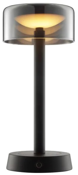 Brilliant - Lampă de birou reîncărcabilă RAZOR cu LED, control tactil și reglare a luminozității, 2,5W/5V, 2700K, IP44, negru