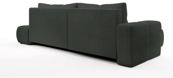 Colțar extensibil tapițat ALMADA, cu spațiu de depozitare, în L, stânga, antracit