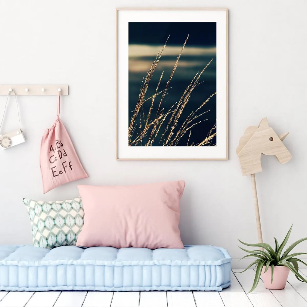 Poster - Detaliu de ierburi de apă (A4)