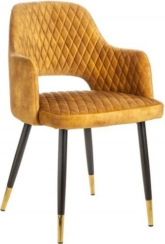 Set de 2 scaune elegante Paris galben mustar