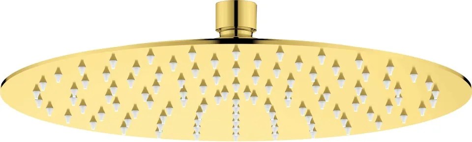 CASCADA - Cap de Duș Rotund, Auriu, 250 mm (NAC_Z10K)