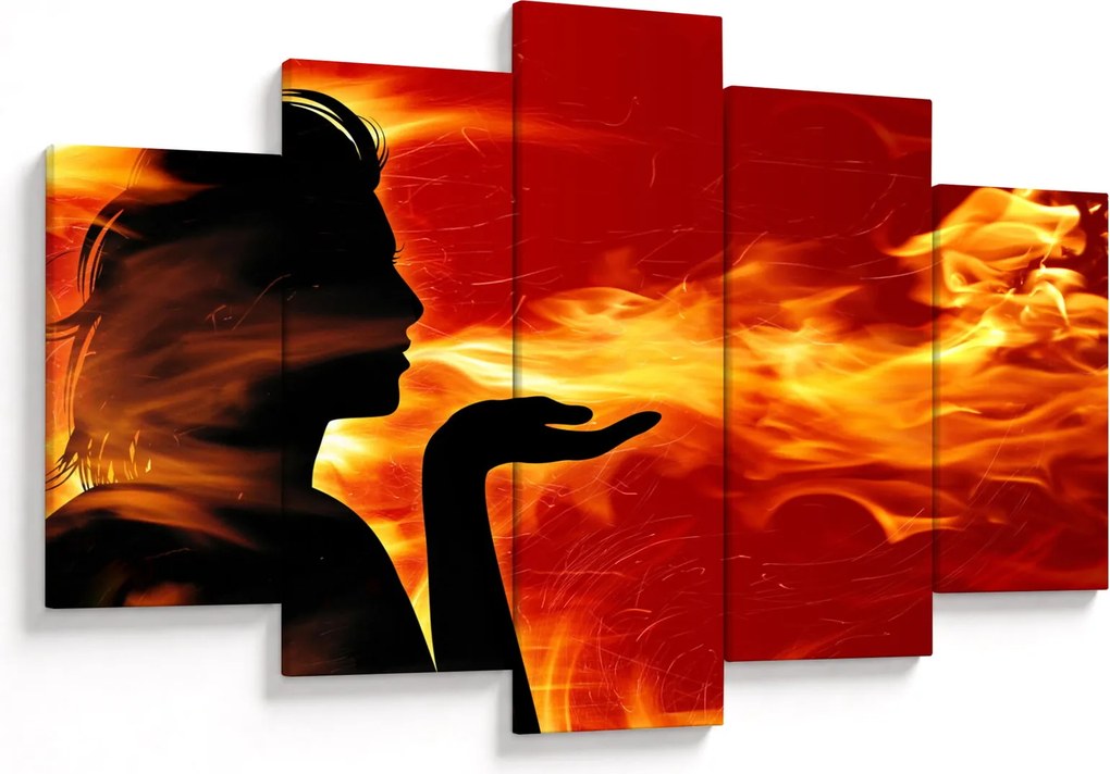 Tablou femeii în foc (150x105 cm)