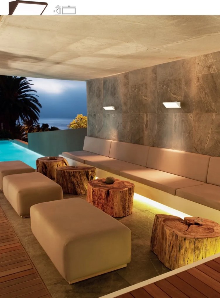 Aplica LED CCT pentru exterior IP65 CREEK 26,8cm, corten MA-8862