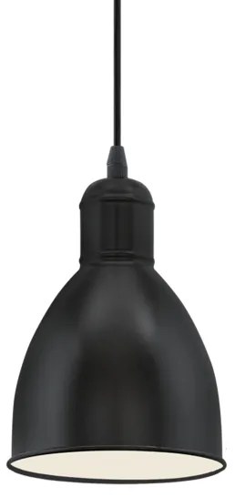 Eglo 55243 - Lustră PRIDDY suspendată pe cablu, 1xE27/60W/230V, negru