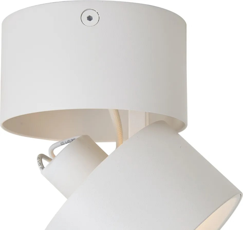 Spot aplicat modern alb GU10 50mm orientabil - Echo