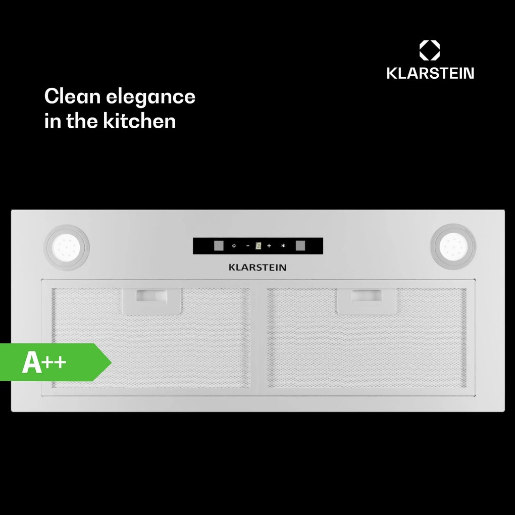 Klarstein Paolo 72 Hotă de bucătărie încorporabilă 72 cm 520 m³/h LED Touch A++