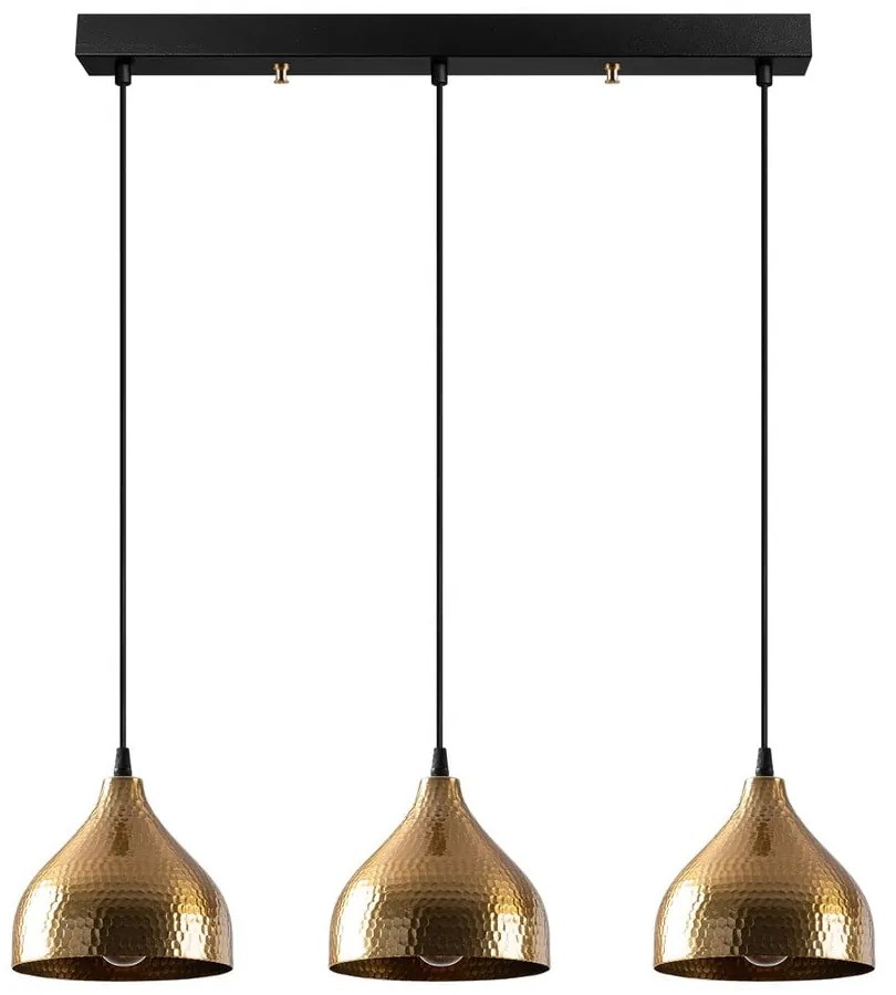 Lustră aurie cu abajur din metal Tattoo – Opviq lights