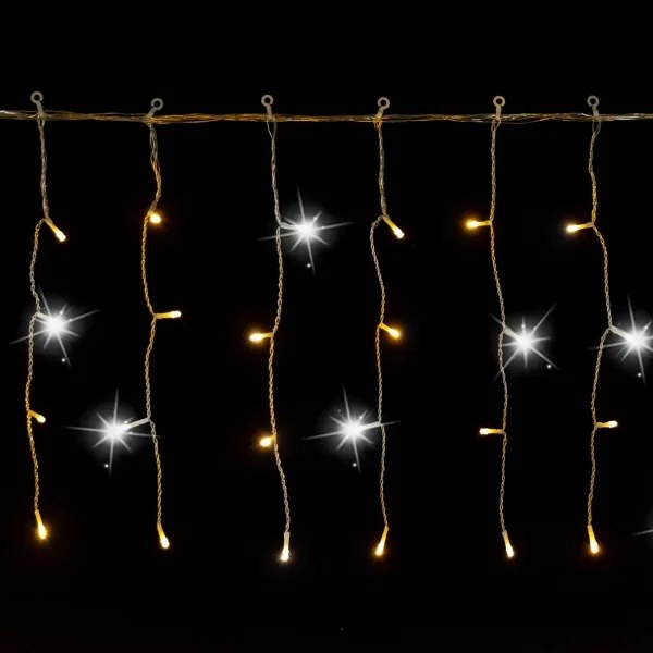 Aigostar - Ghirlandă LED de Crăciun pentru exterior 200xLED 8x0,4m IP44 alb cald