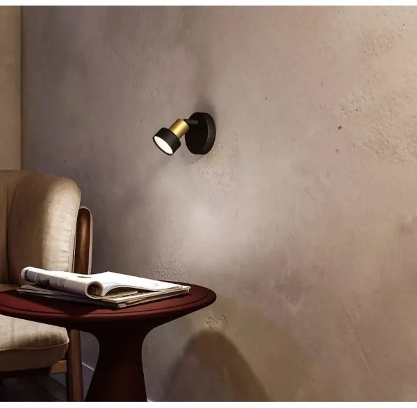 Spot Philips CONDUIT 1xGU10/5W/230V negru/alamă