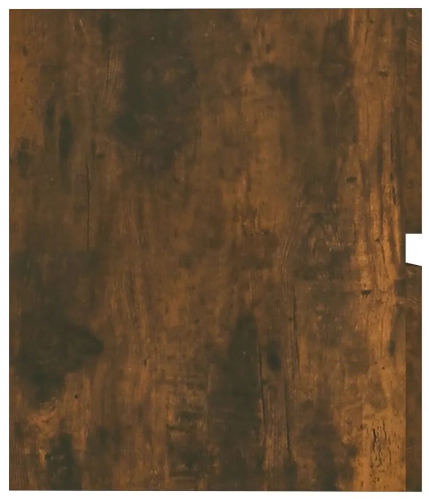 Dulap chiuveta, stejar fumuriu, 41x38,5x45 cm, lemn prelucrat Stejar afumat, 1
