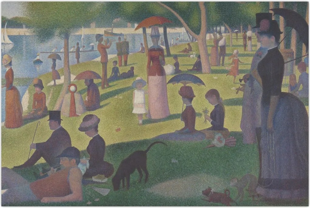 Tablou - Georges Seurat, A Sunday on La Grande Jatte, reproducere (90x60 cm)