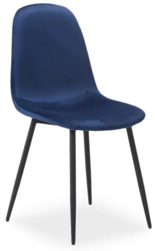 Scaun de sufragerie Fannie (Albastru marin + Negru). 1050169
