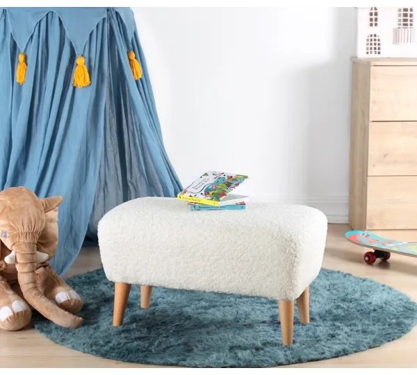 Taburet PIXI, 32 x 61 cm, alb