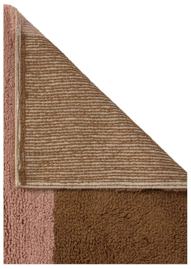 Covor tip traversă țesut manual din lână 80x230 cm Chroma Spiced Coral – Lorena Canals