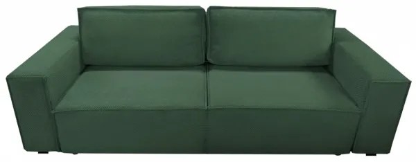 Canapea extensibilă 3 locuri cu spațiu de depozitare RONDA, verde