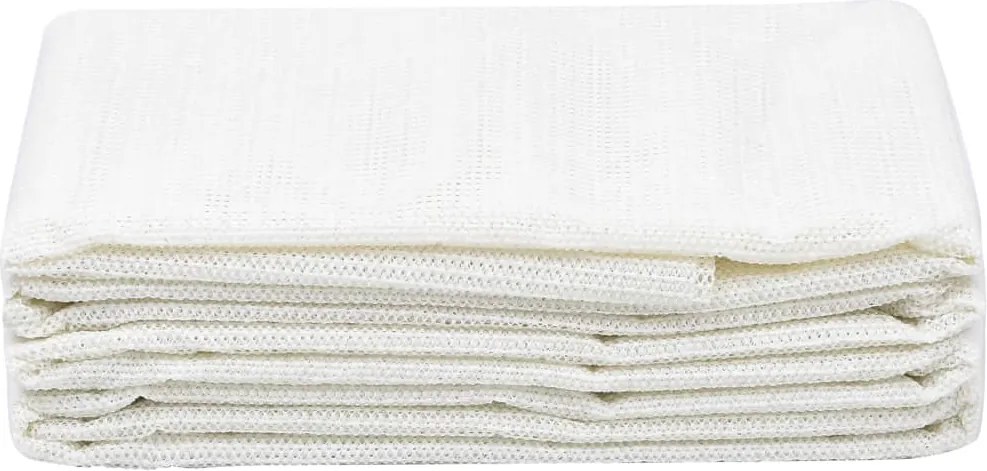 vidaXL Covor pentru cort, alb, 200x500 cm