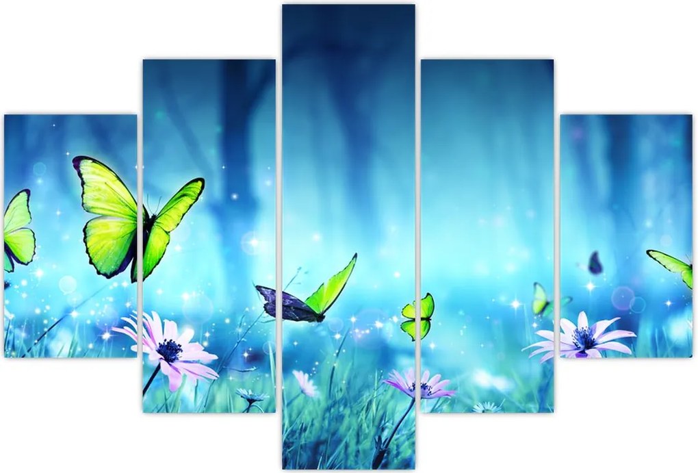 Tablou - Poiană mistică de pădure (150x105 cm)