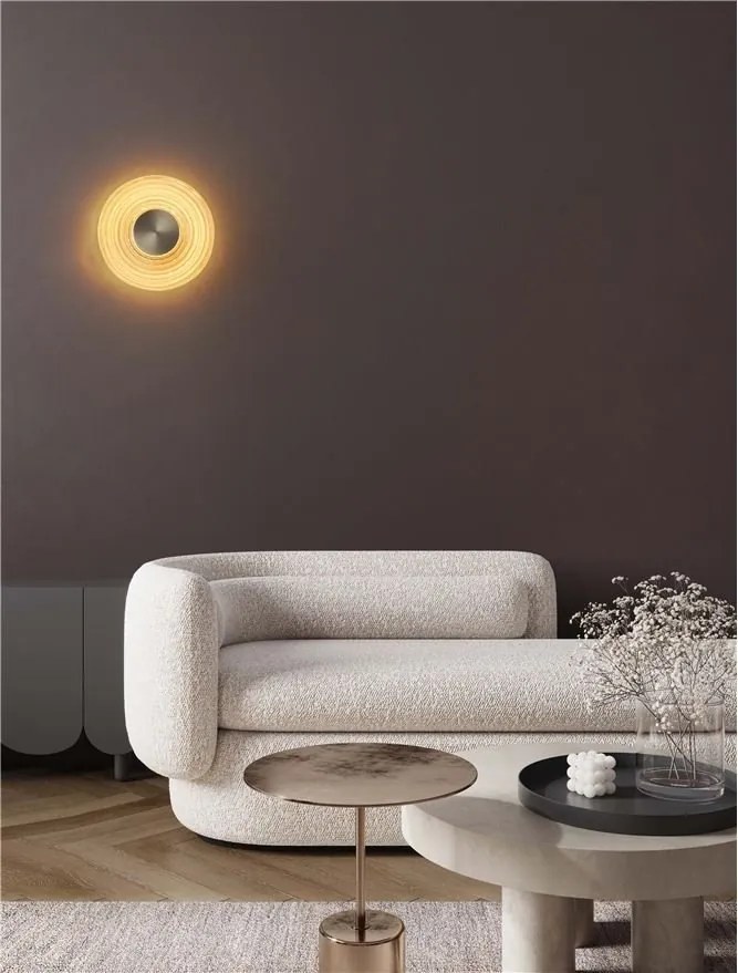 Aplica LED moderna design decorativ NOUS alama aurie/chihlimbar