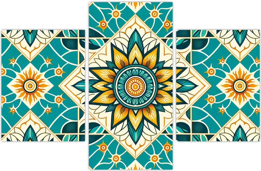 Tablou - Model turcoaz (90x60 cm)