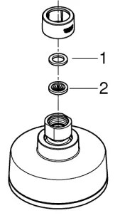 GROHE 26366001 - Cap de duș RAINSHOWER 210 mm, crom lucios
