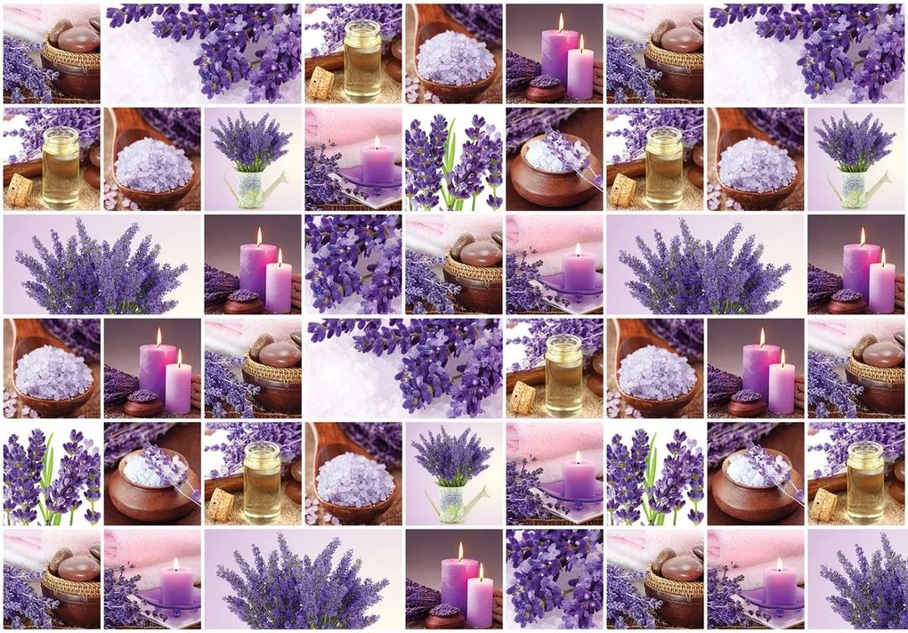 Fototapet - Lavanda - colaj (254x184 cm)