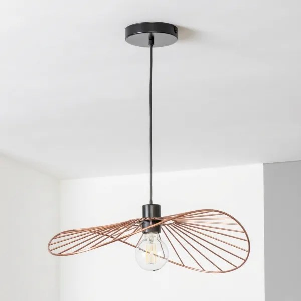 Brilagi - Lustră LED CERIA WIRE, suspendată pe cablu, 1xE27/40W/230V, 40x56 cm, bronz