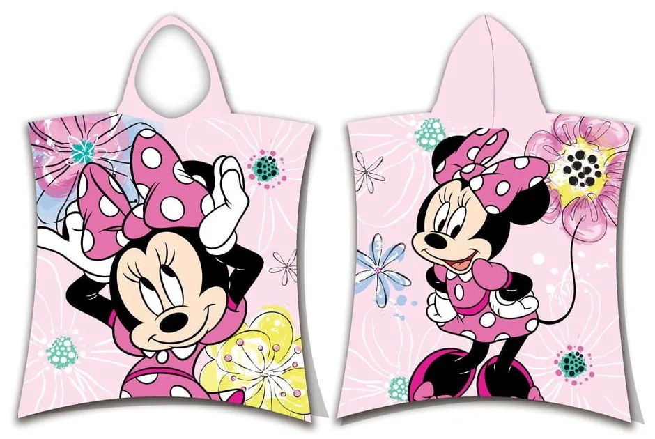 Halat pentru copii roz din frotir Minnie – Jerry Fabrics