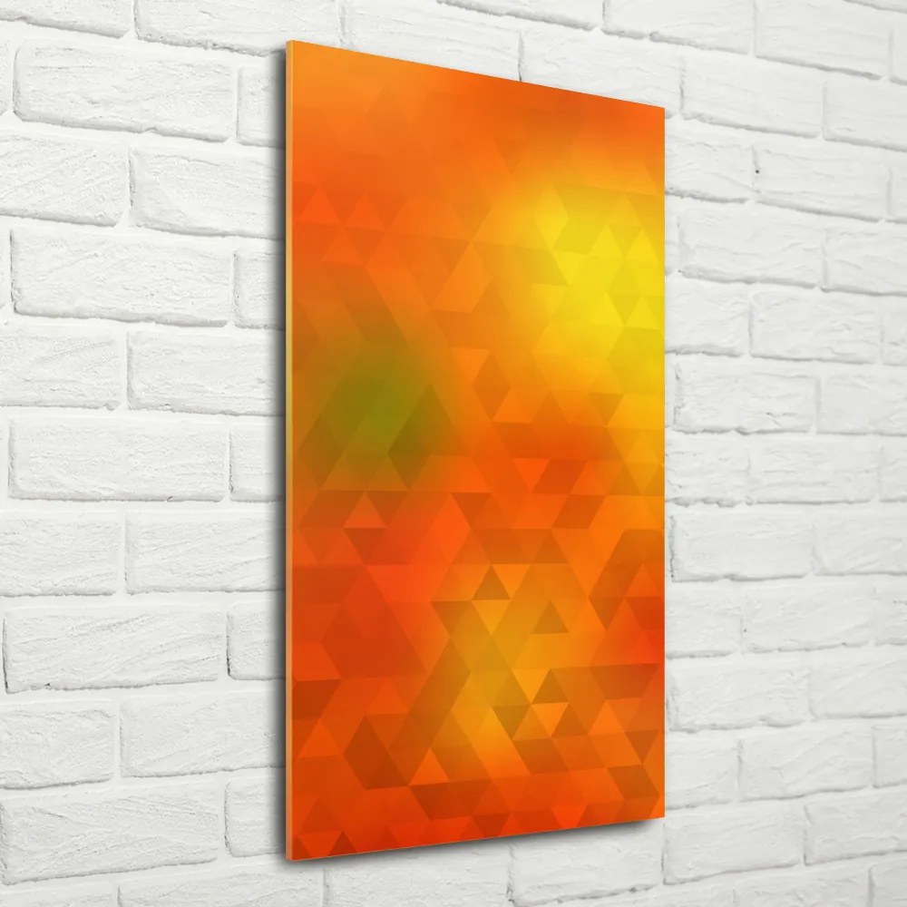 Tablou sticlă triunghiuri abstractizare