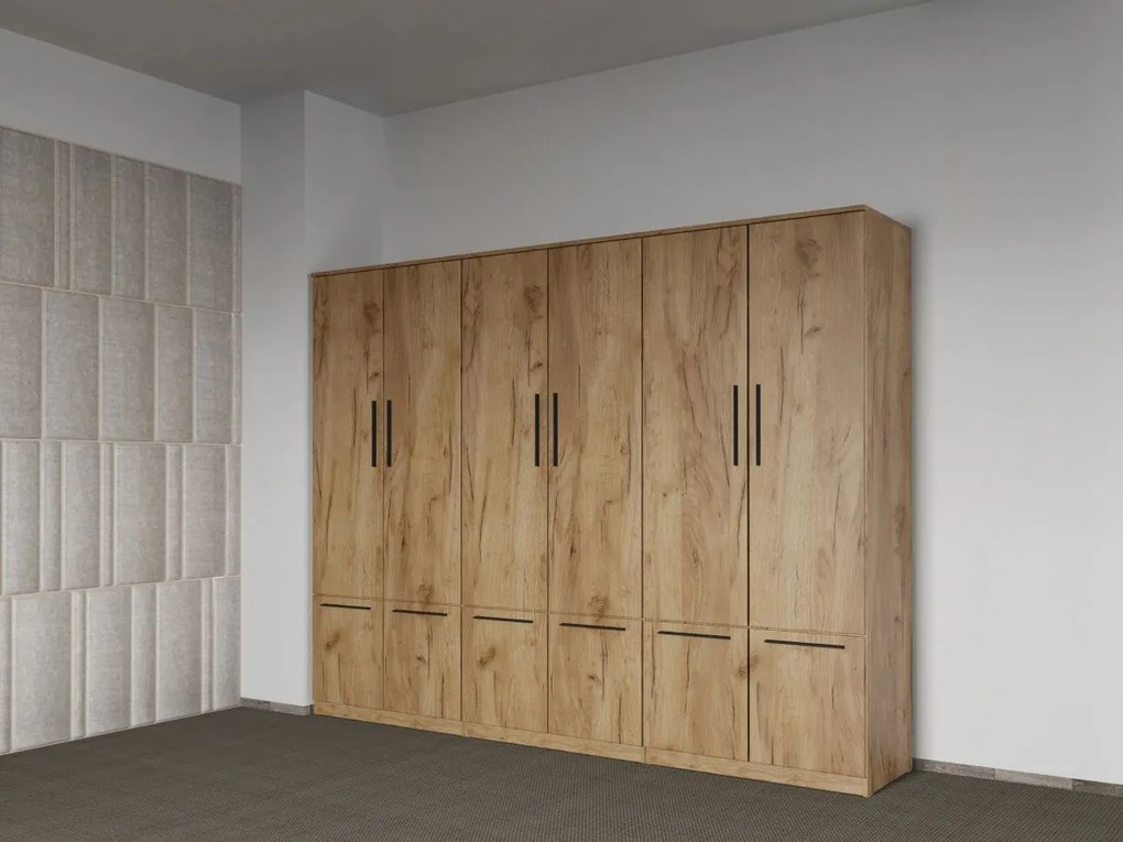 Set mobila dormitor 4 piese Stejar Levi C14