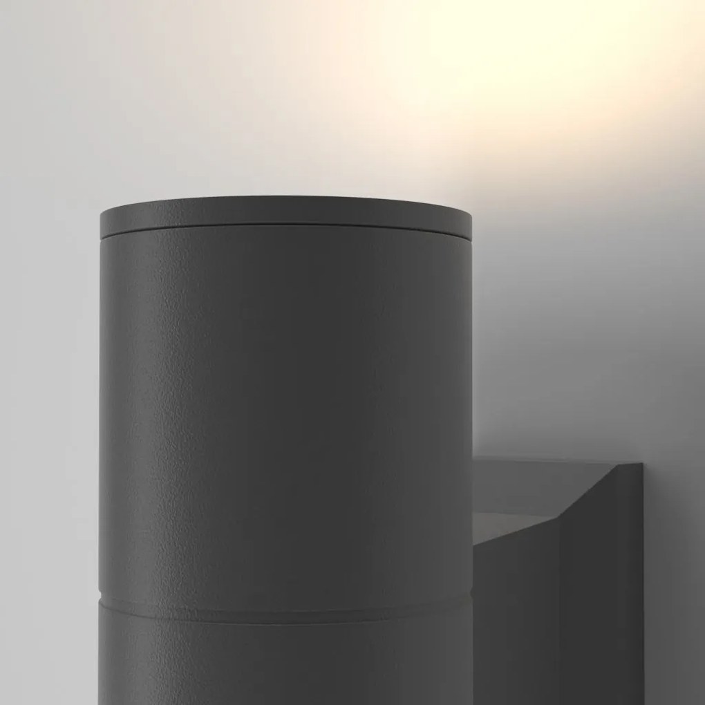 Aplica de perete pentru iluminat exterior IP54 Bowery gri