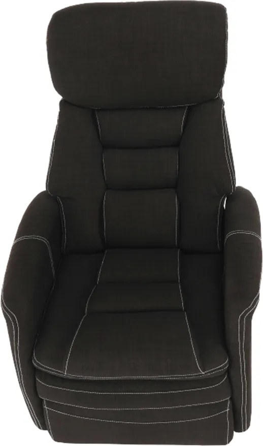 Fotoliu pentru relaxare, material textil ciocolatiu, KOMFY