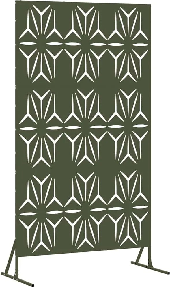 vidaXL Ecran de intimitate Oliv 100 x 50 x 180 cm Oțel