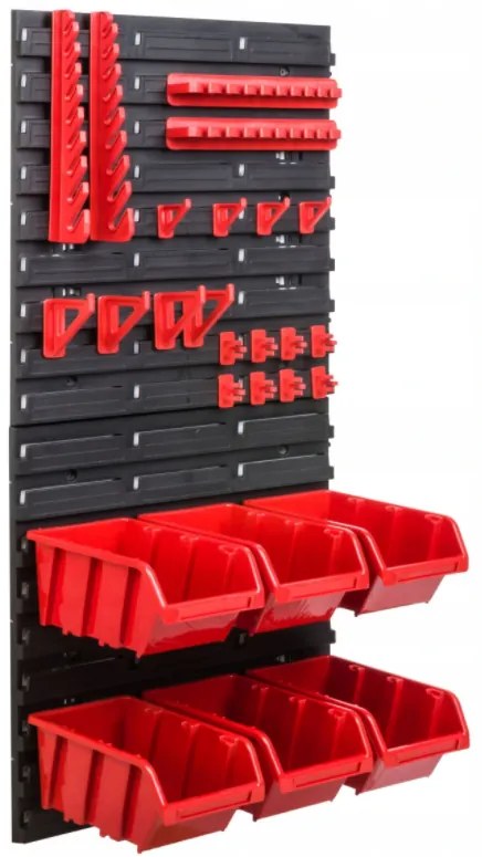 Perete pentru unelte 78x39cm + 6 cutii RED