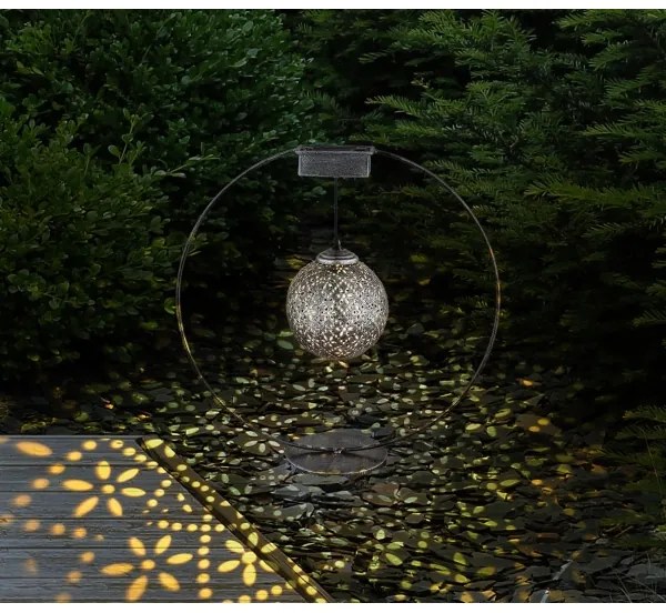 Corp de iluminat solar LED/0,06W/1,2V argintiu IP44 Globo 36618