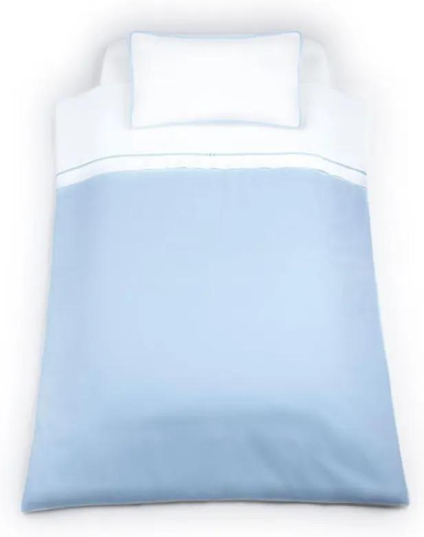 Set Lenjerie Pentru Bebelusi Din Bumbac Patut 3 Piese Bleu MSO102R